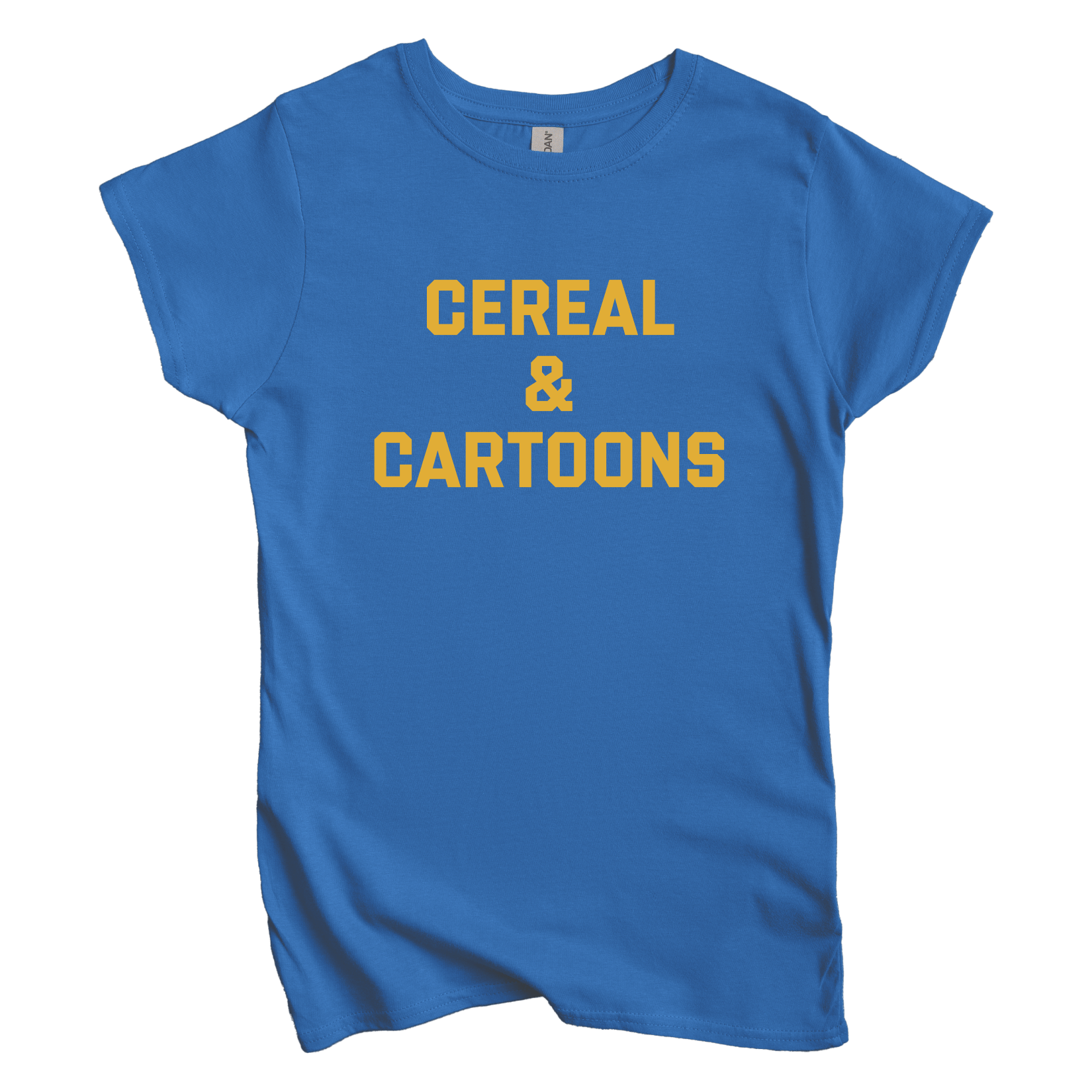 T-Shirt S / Royal Women's Tee Cereal and Cartoons