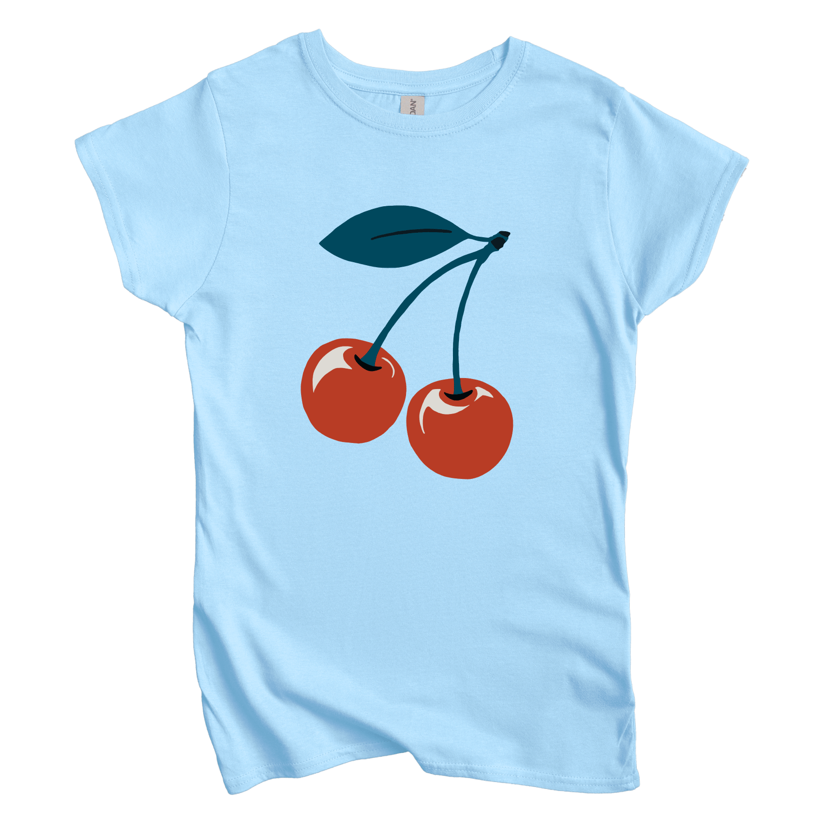 T-Shirt Light Blue / S Women's Tee Cherries