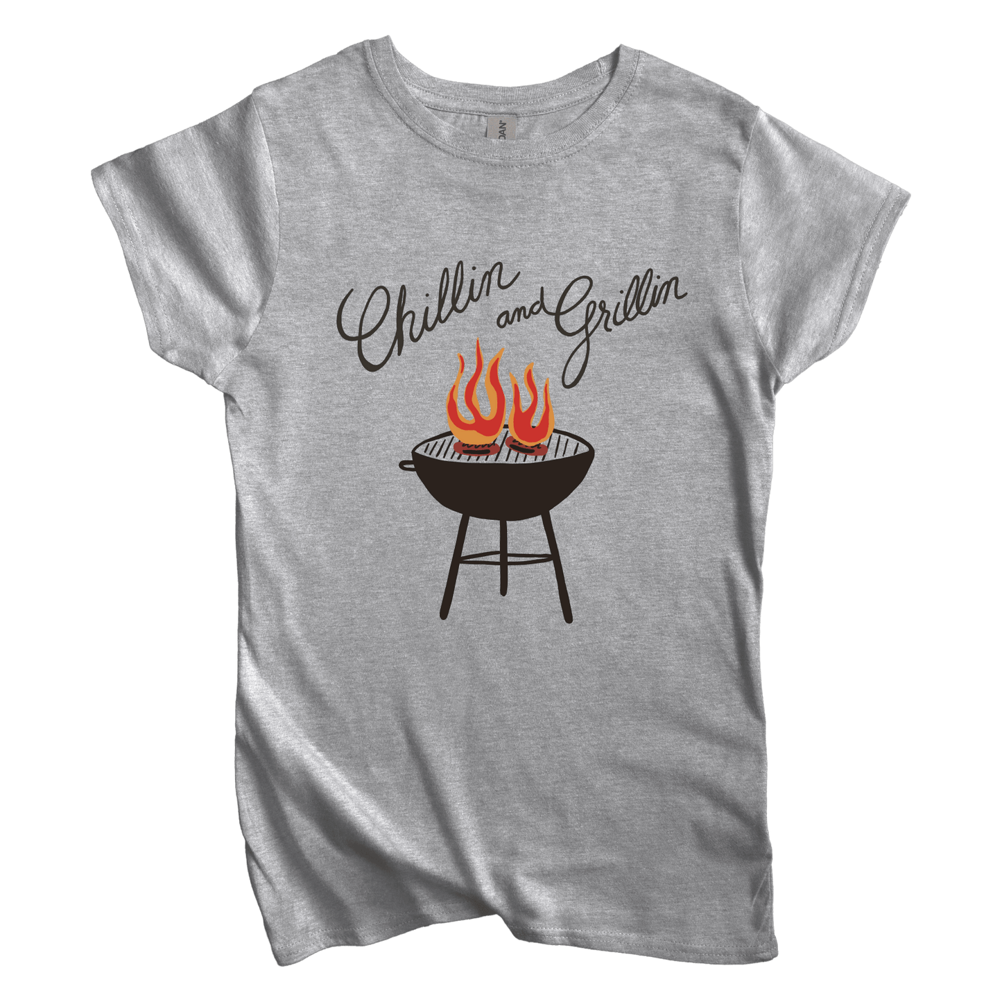 T-Shirt S / Sport Grey Women's Tee Chillin and Grillin