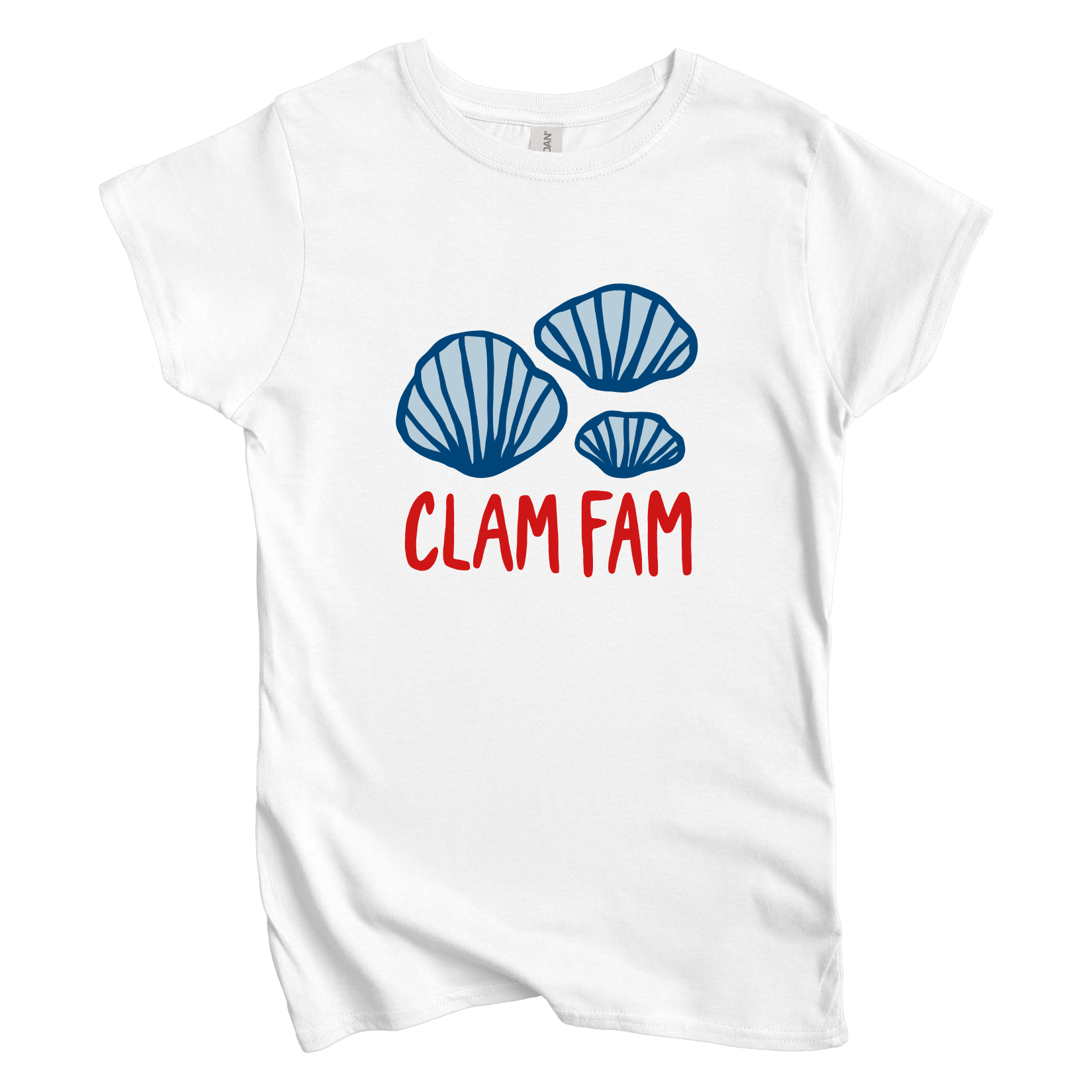 T-Shirt S / White Women's Tee Clam Fam