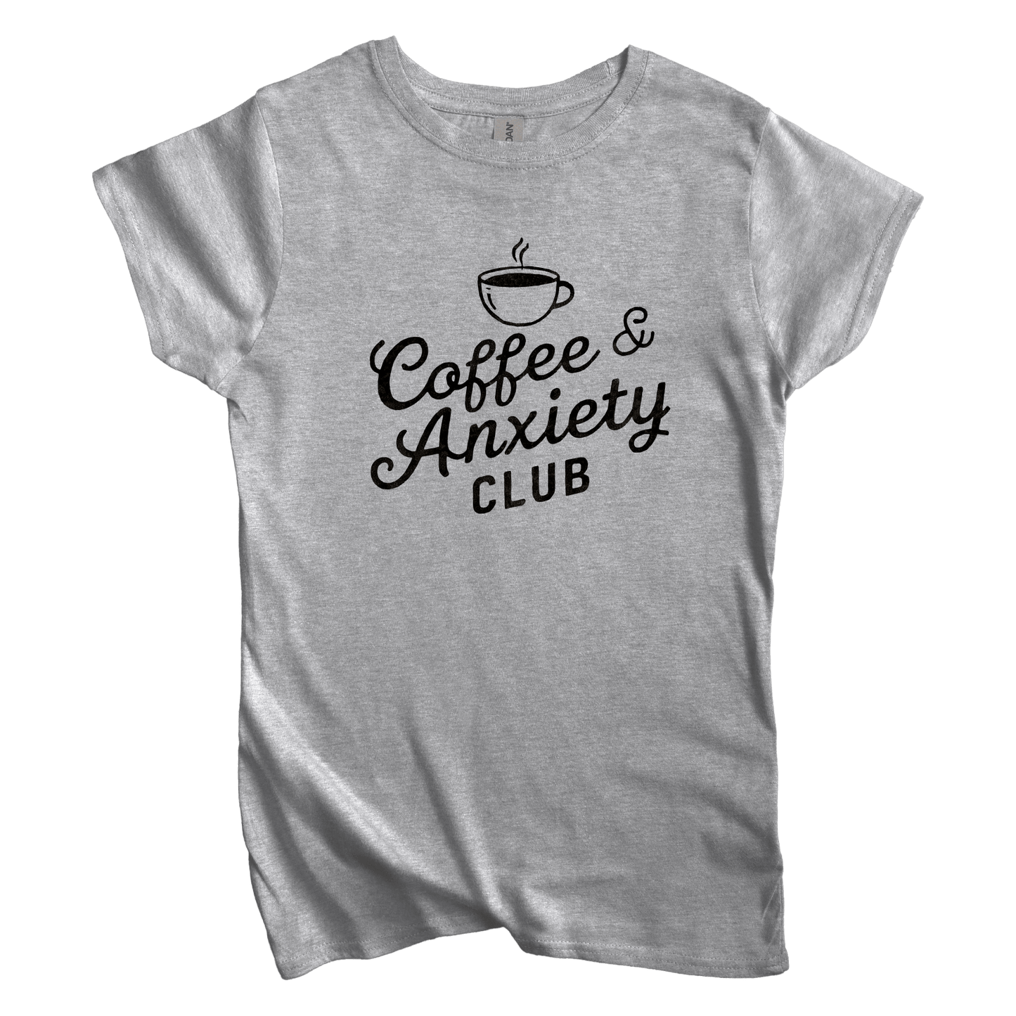 T-Shirt S / Sport Grey Women's Tee Coffee and Anxiety Club