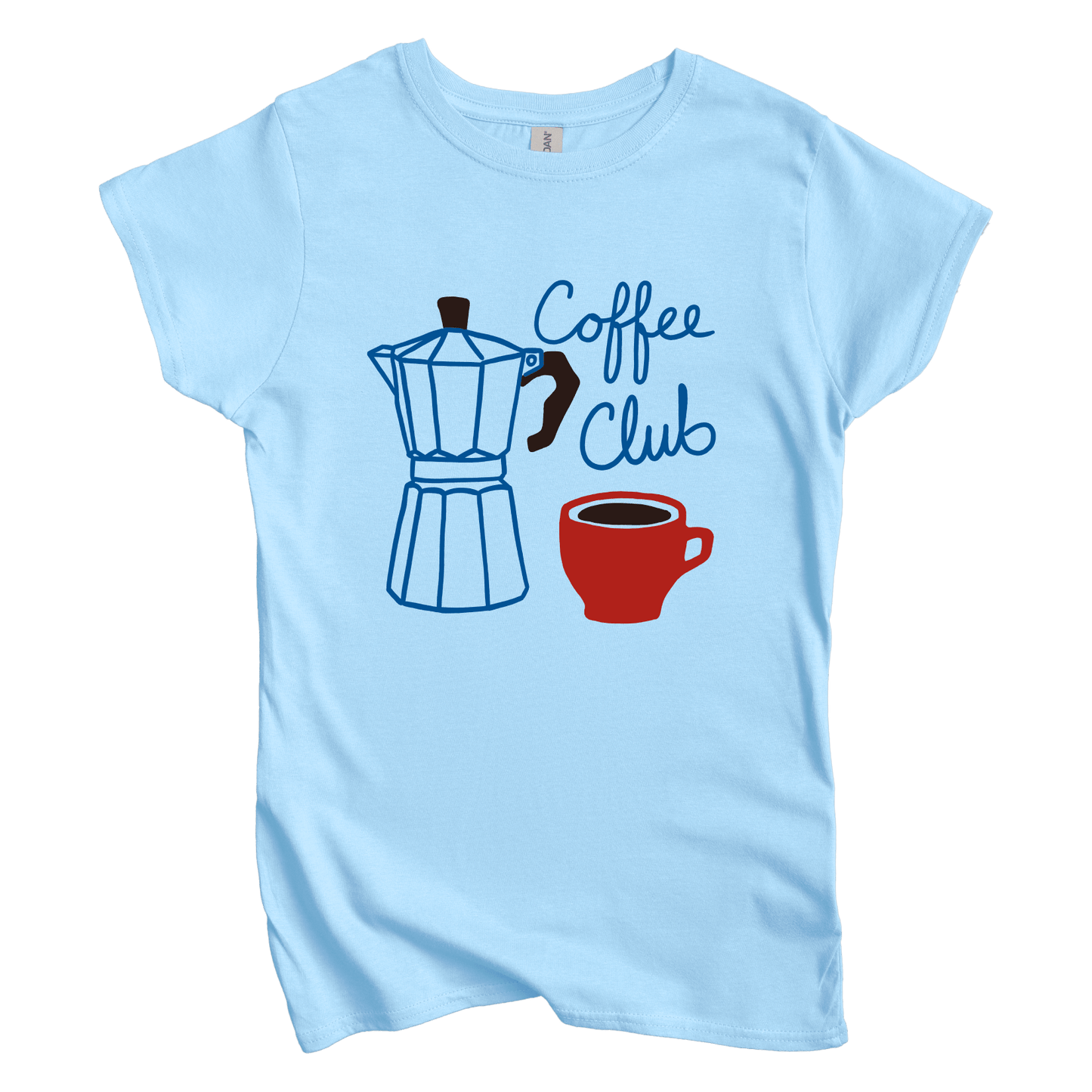T-Shirt Light Blue / S Women's Tee Coffee Club