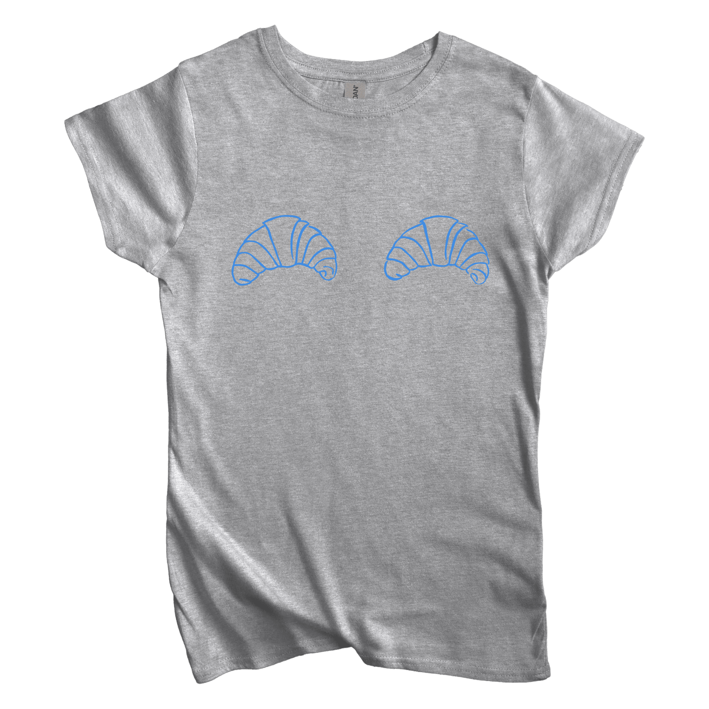 T-Shirt S / Sport Grey Women's Tee Croissant Boobs