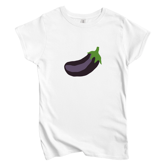 T-Shirt S / White Women's Tee Eggplant