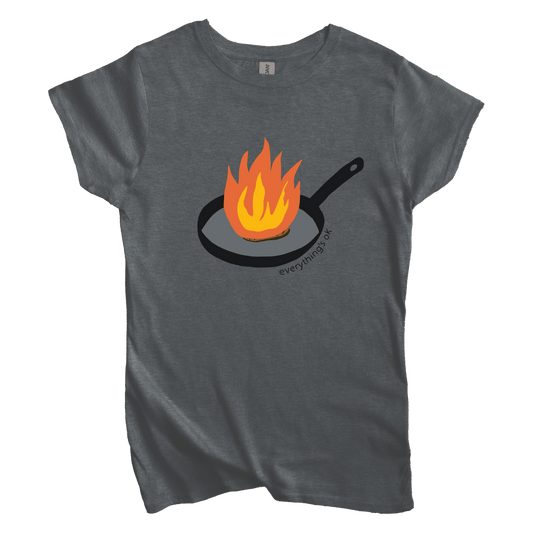 T-Shirt S / Dark Heather Women's Tee Everything’s Ok