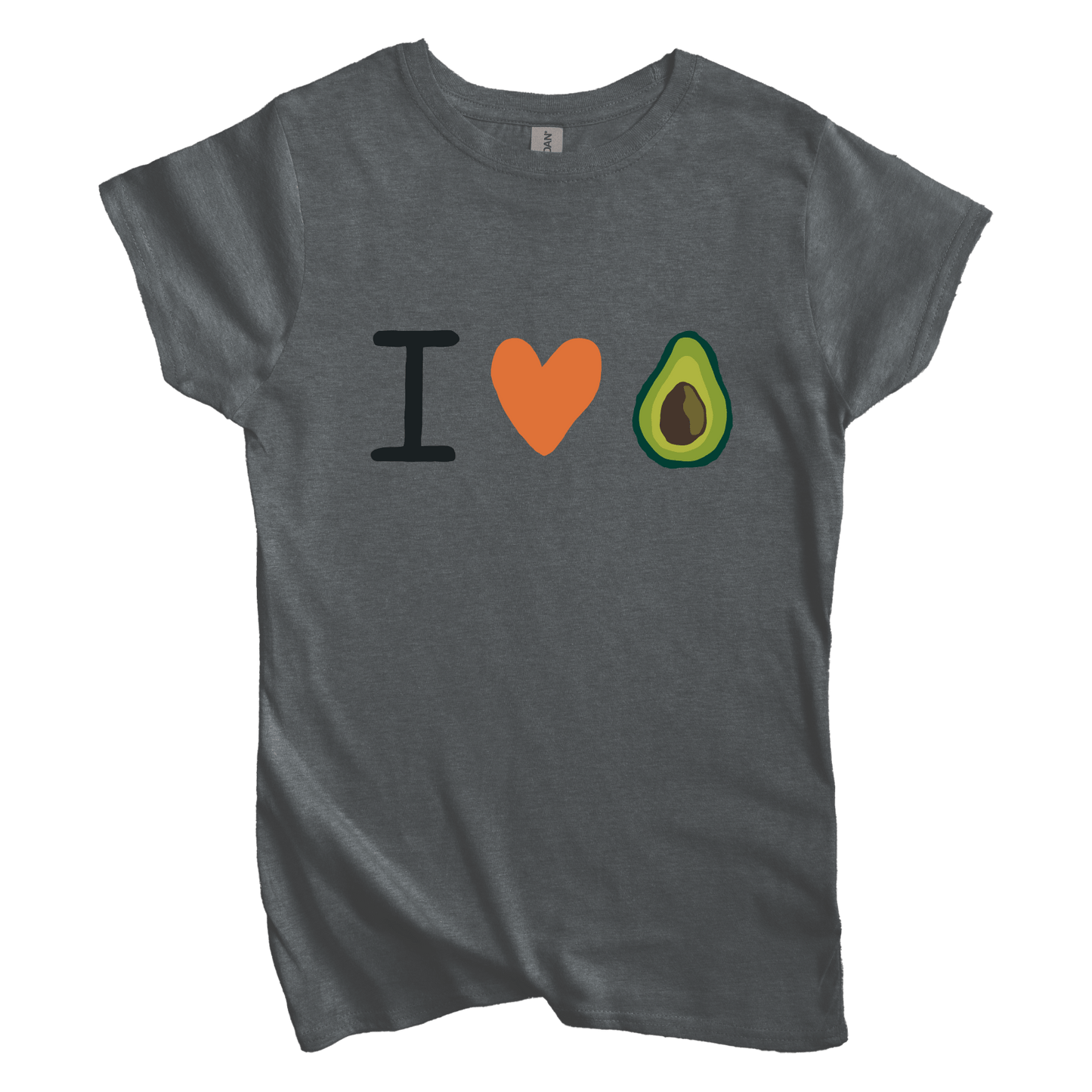 T-Shirt S / Dark Heather Women's Tee I Love Avocado