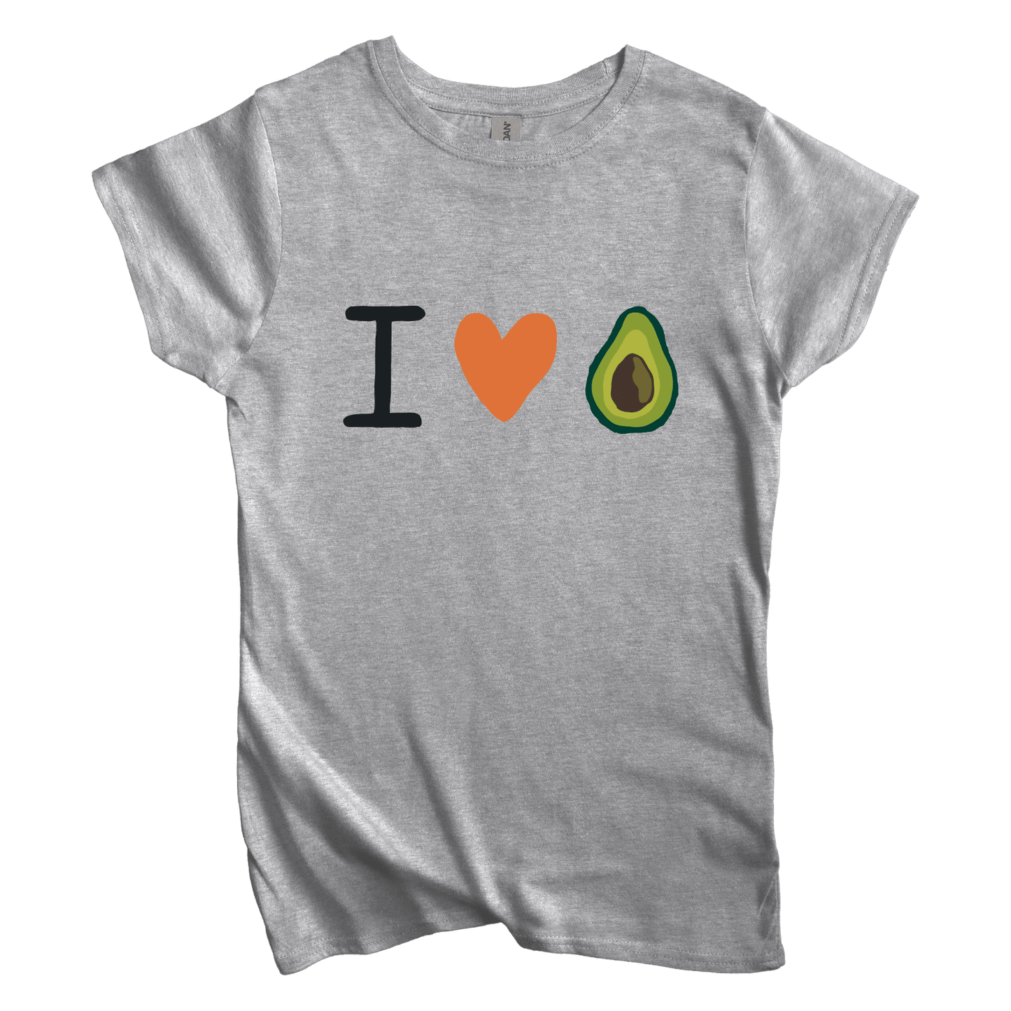 T-Shirt S / Sport Grey Women's Tee I Love Avocado