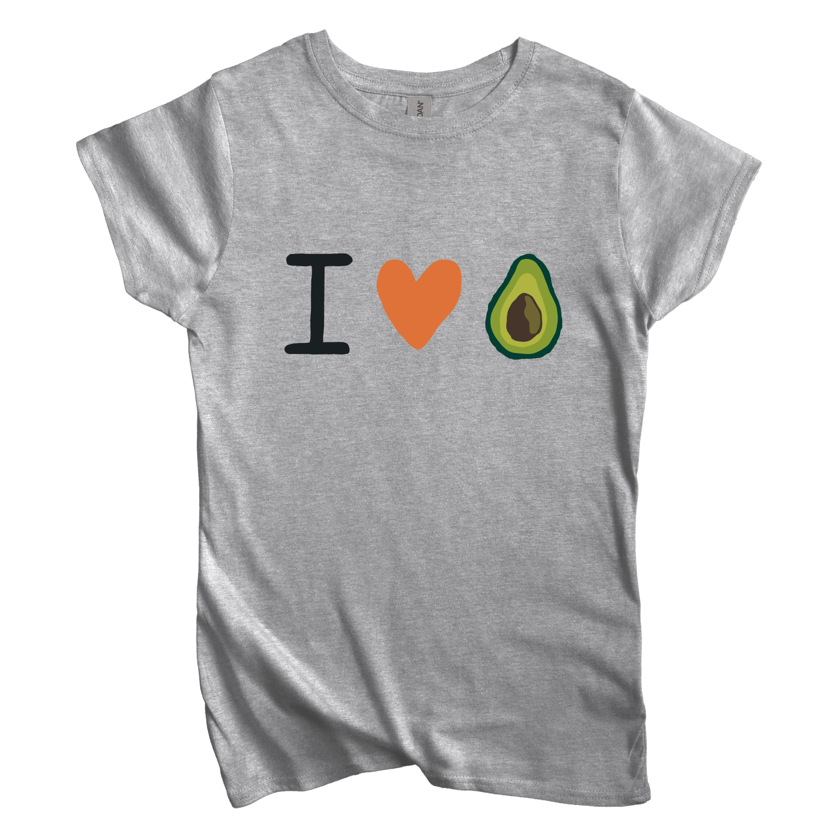 T-Shirt S / Sport Grey Women's Tee I Love Avocado