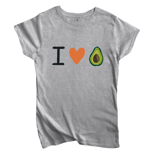 T-Shirt S / Sport Grey Women's Tee I Love Avocado