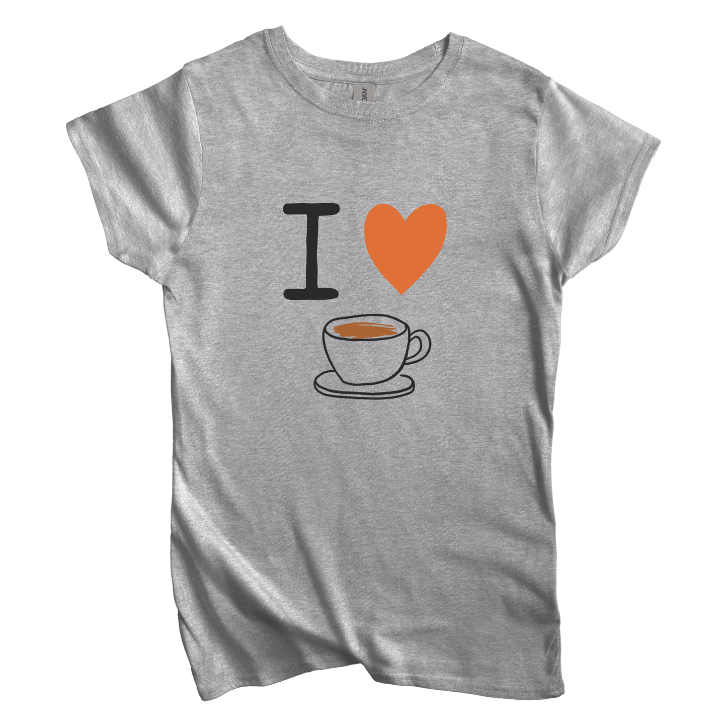 T-Shirt S / Sport Grey Women's Tee I Love Coffee