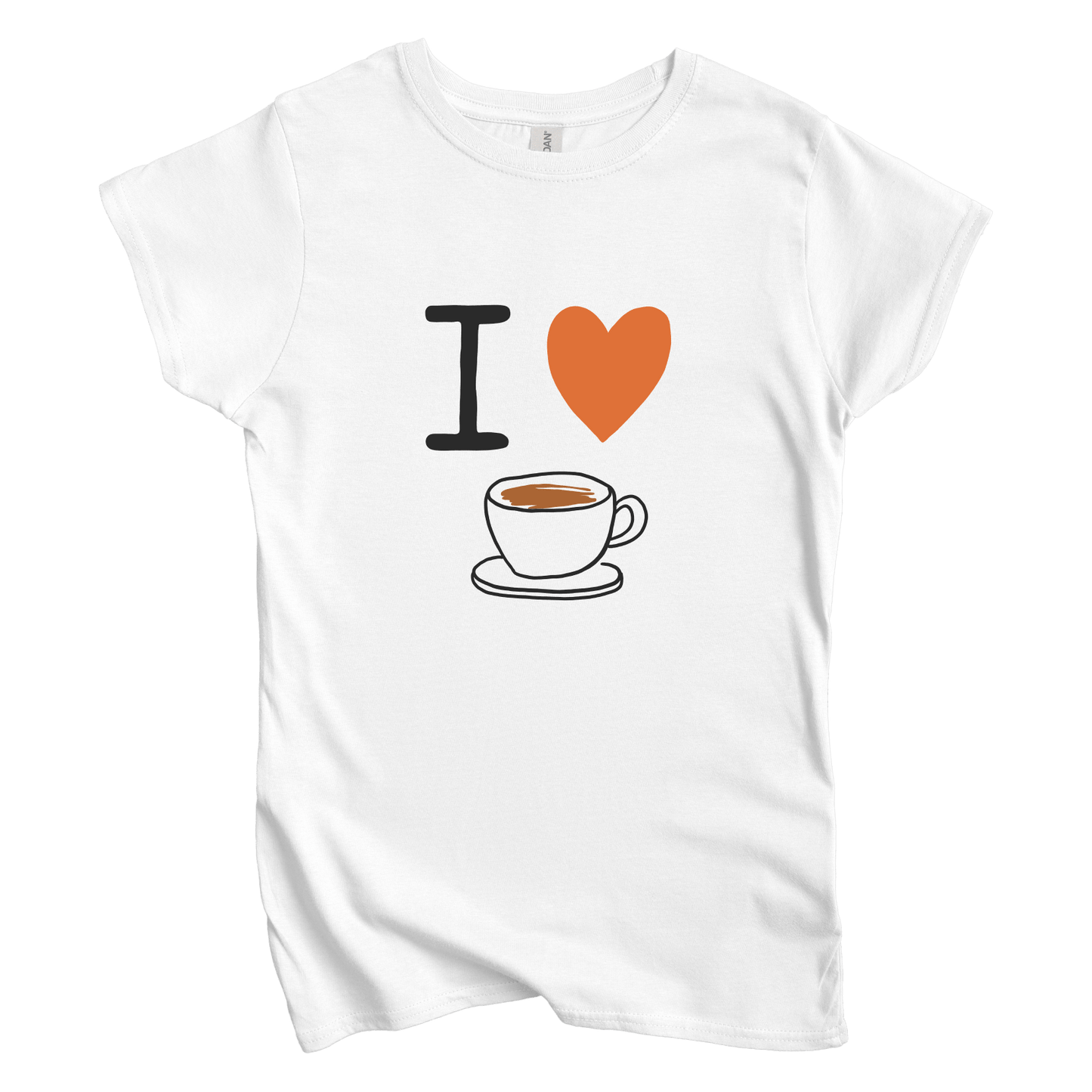 T-Shirt S / White Women's Tee I Love Coffee