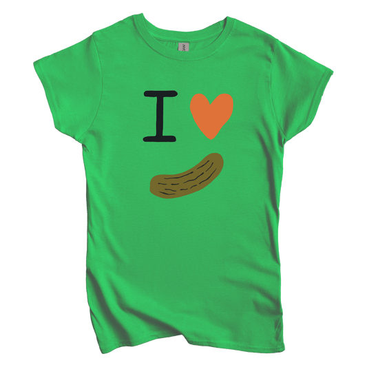 T-Shirt S / Irish Green Women's Tee I Love Pickles