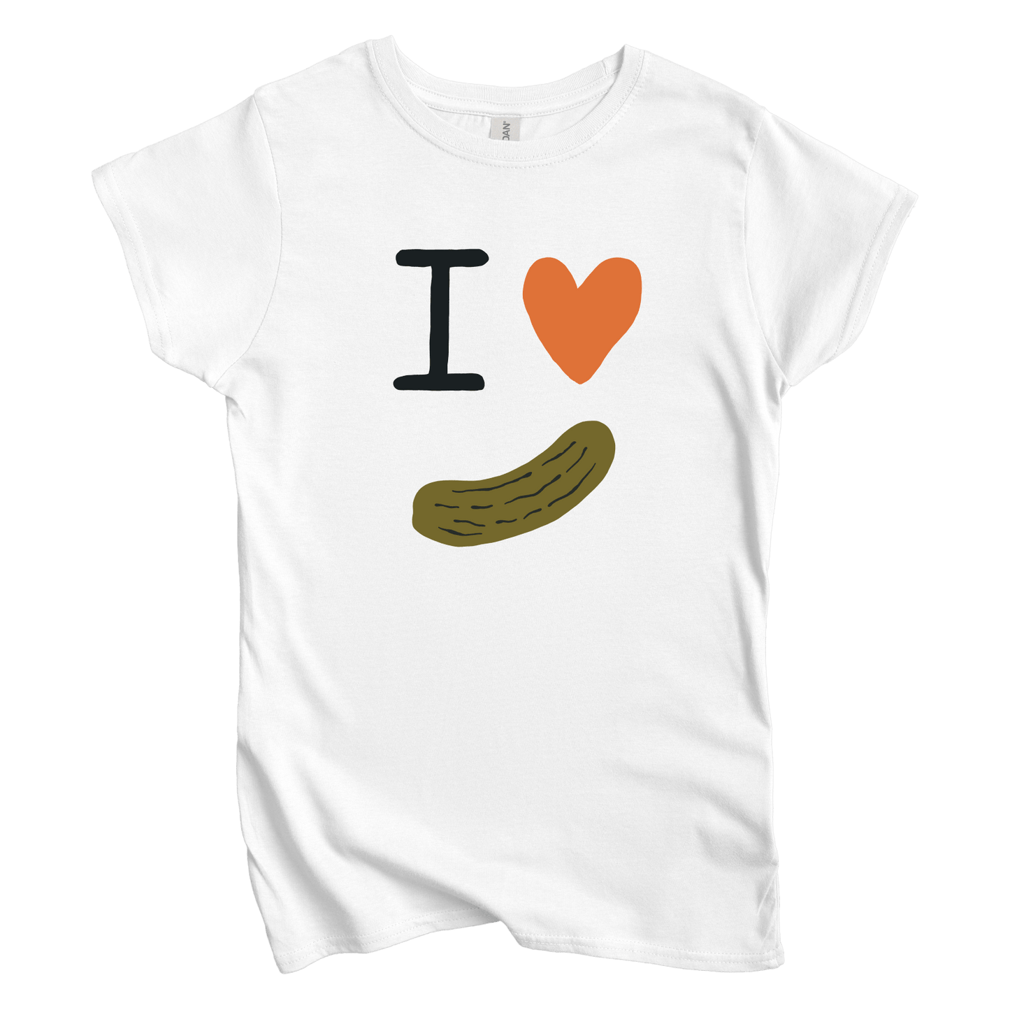 T-Shirt S / White Women's Tee I Love Pickles