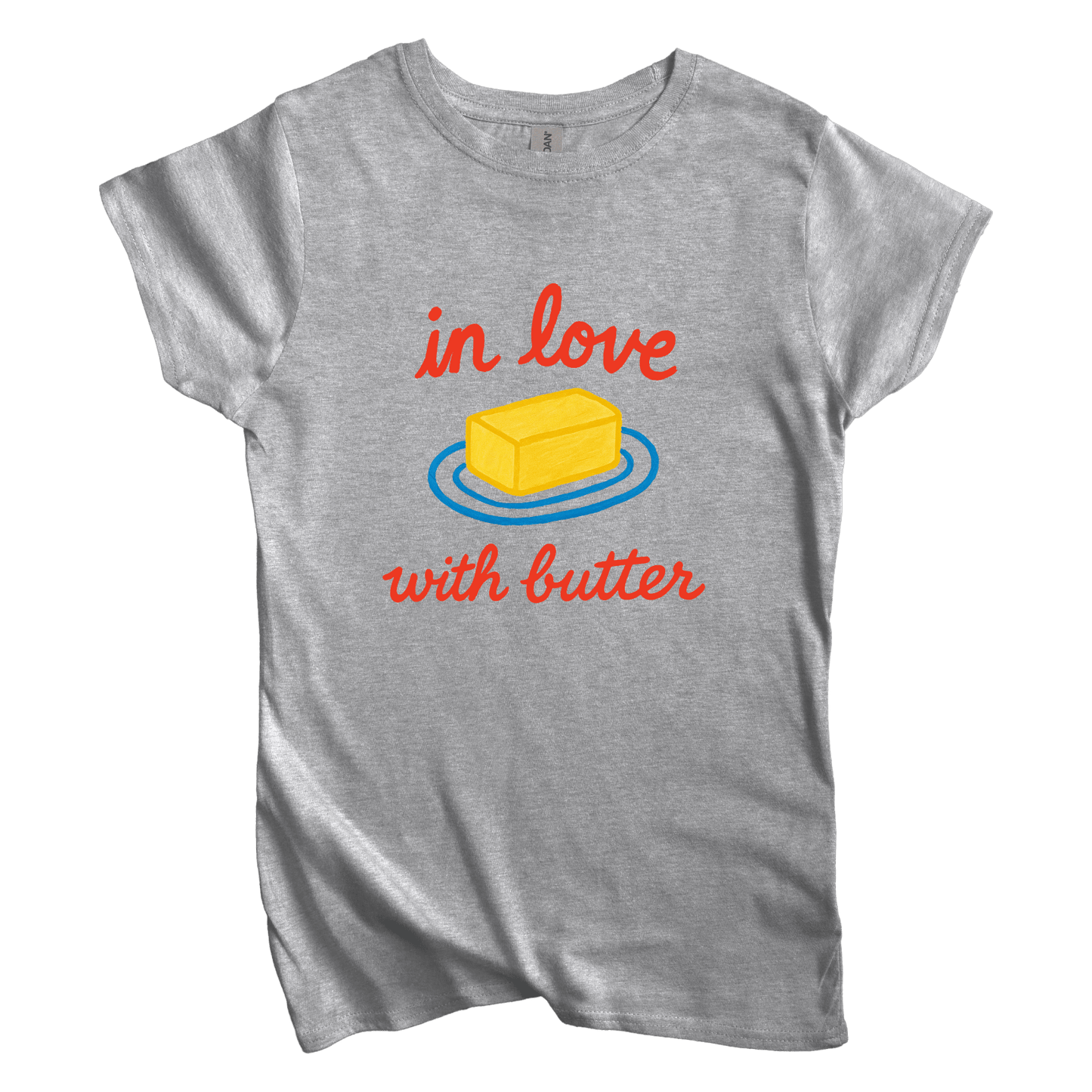 T-Shirt S / Sport Grey Women's Tee  In Love with Butter