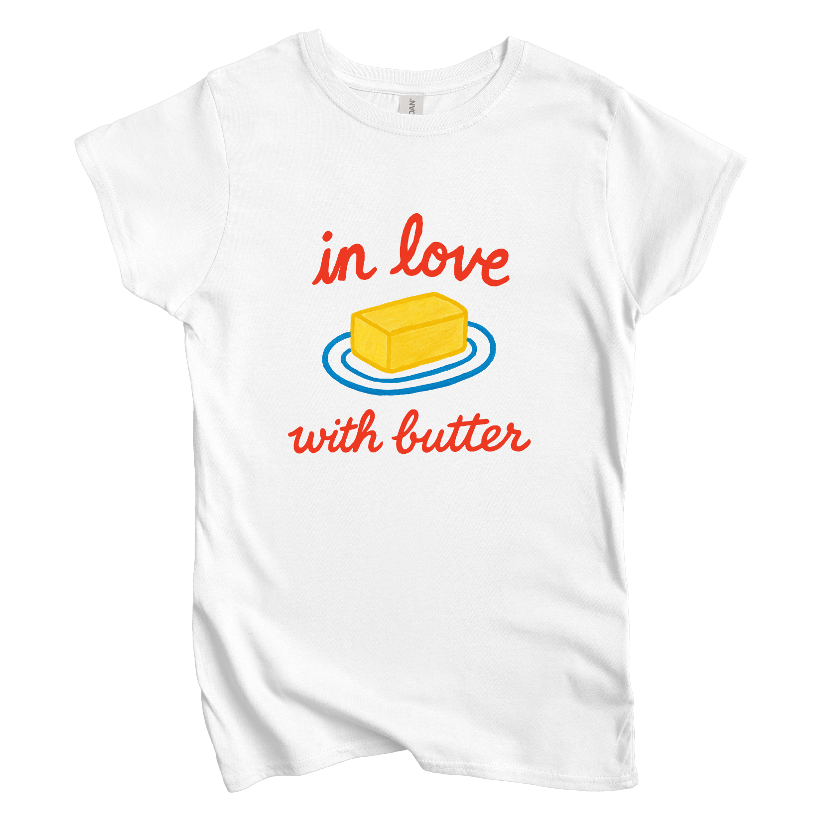 T-Shirt S / White Women's Tee  In Love with Butter