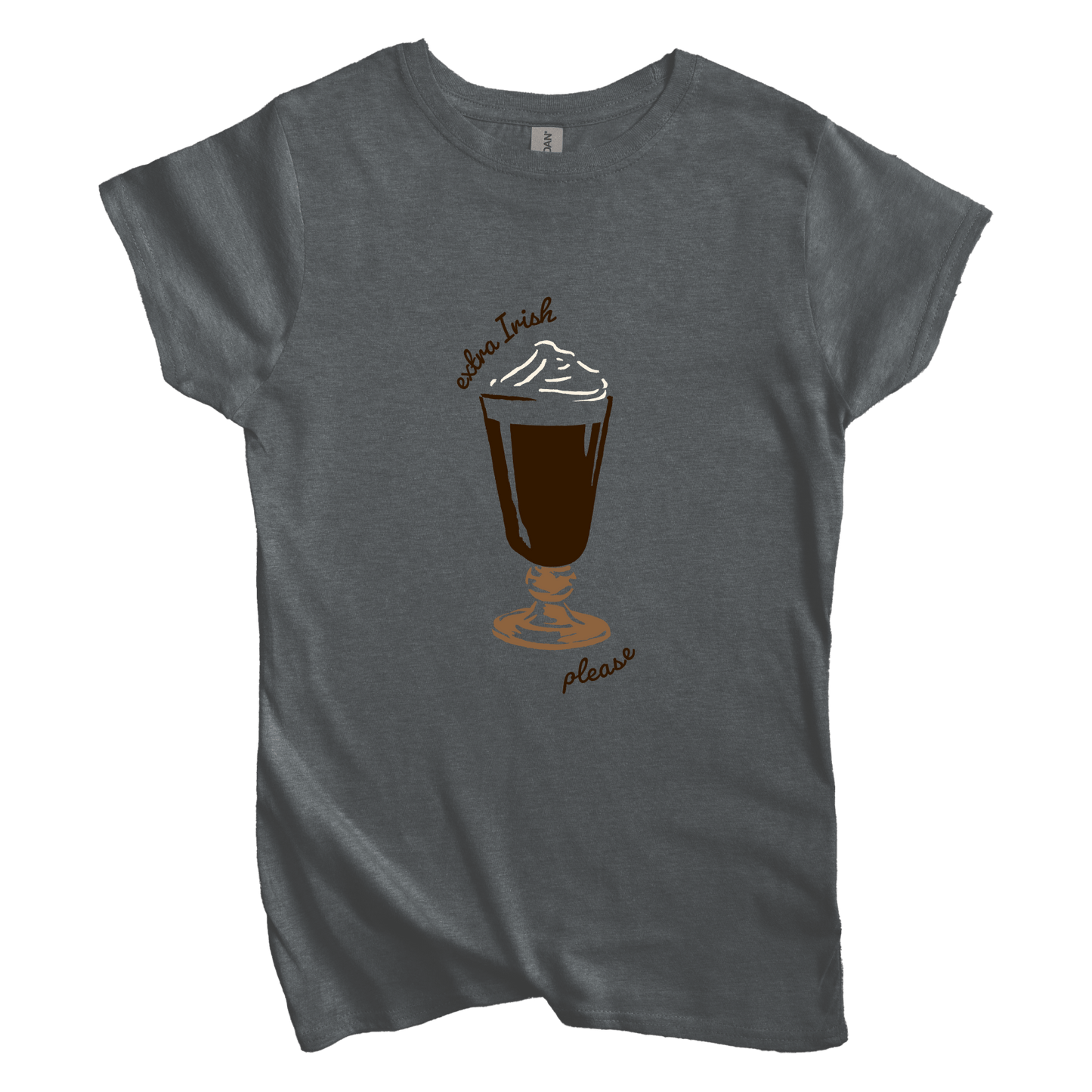 T-Shirt S / Dark Heather Women's Tee  Irish Coffee