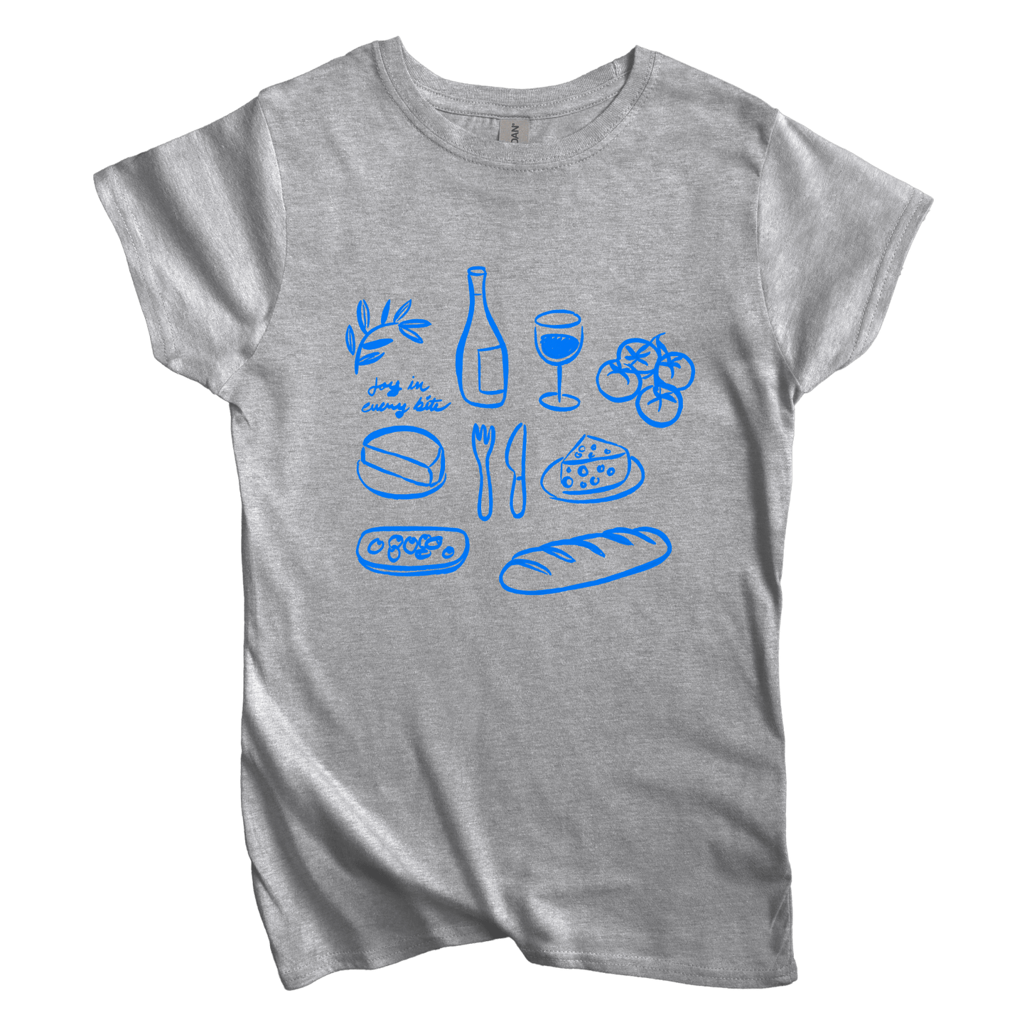 T-Shirt S / Sport Grey Women's Tee Joy in Every Bite