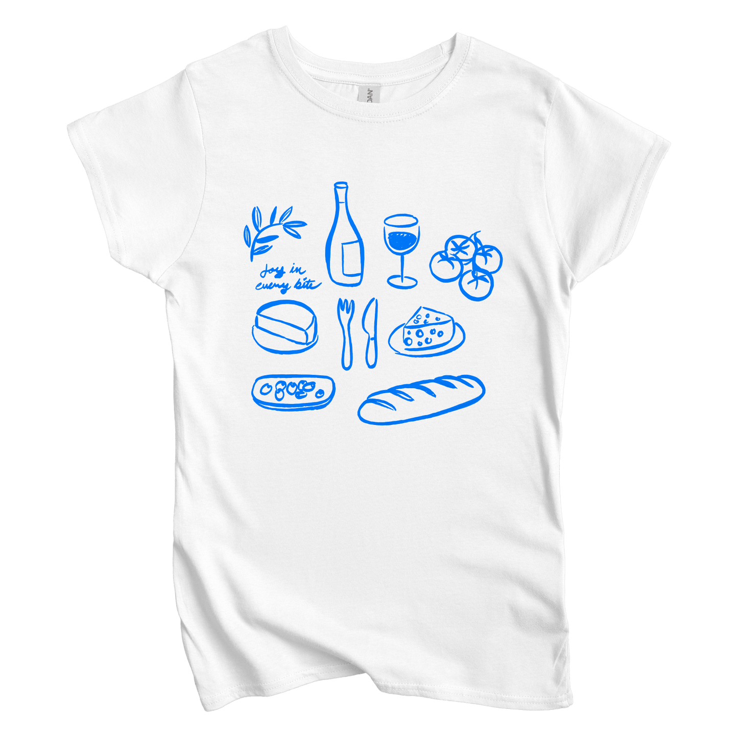 T-Shirt S / White Women's Tee Joy in Every Bite