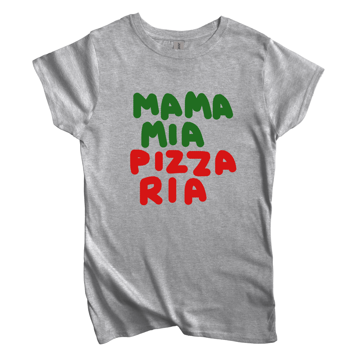 T-Shirt S / Sport Grey Women's Tee Mama Mia Pizza Ria