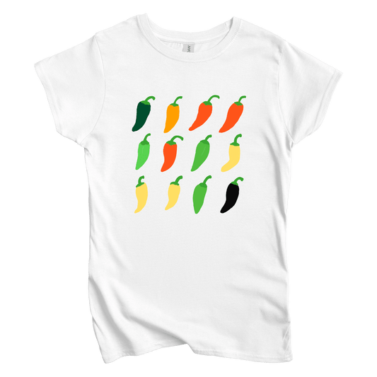 T-Shirt S / White Women's Tee Pepper Grid