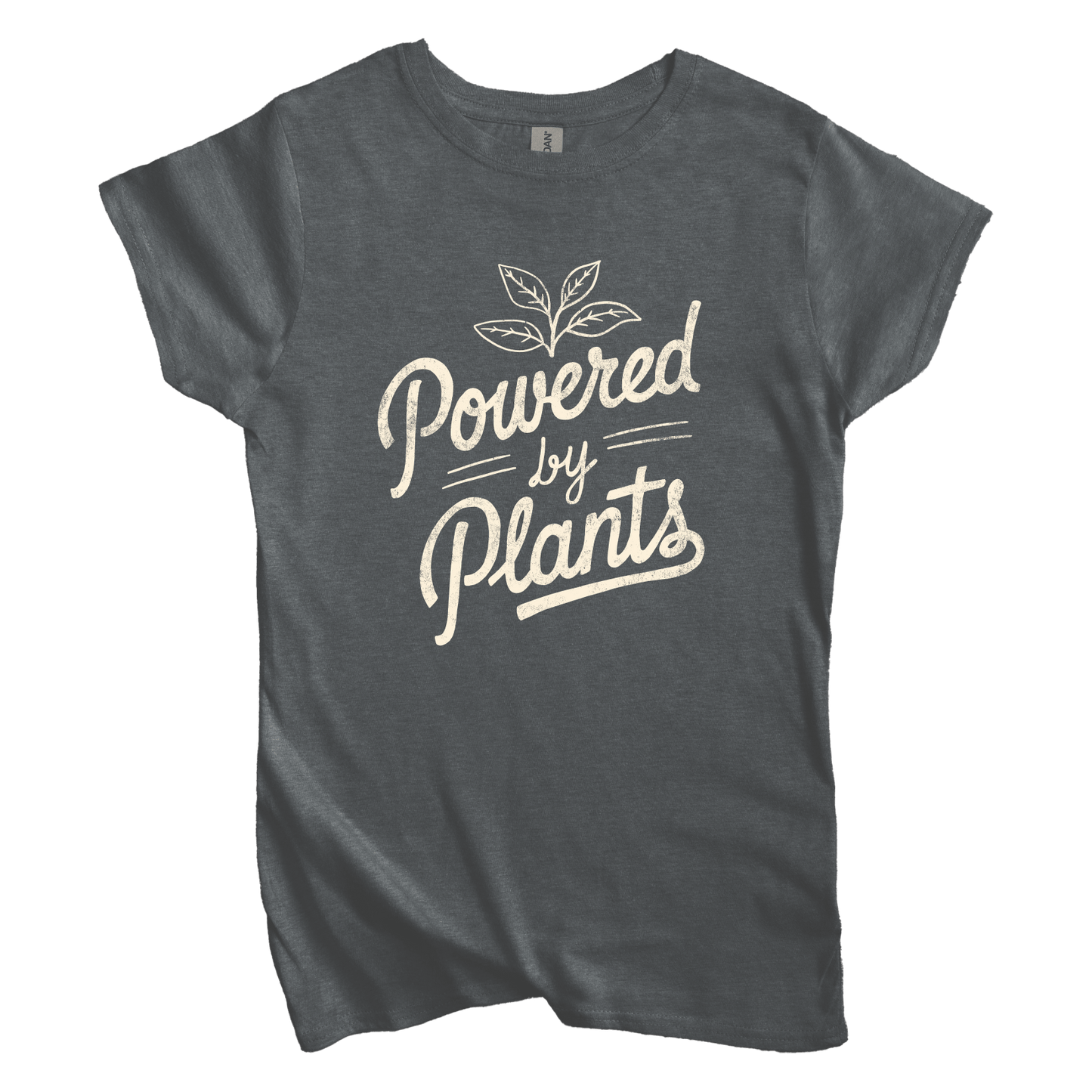 T-Shirt S / Dark Heather Women's Tee Powered by Plants