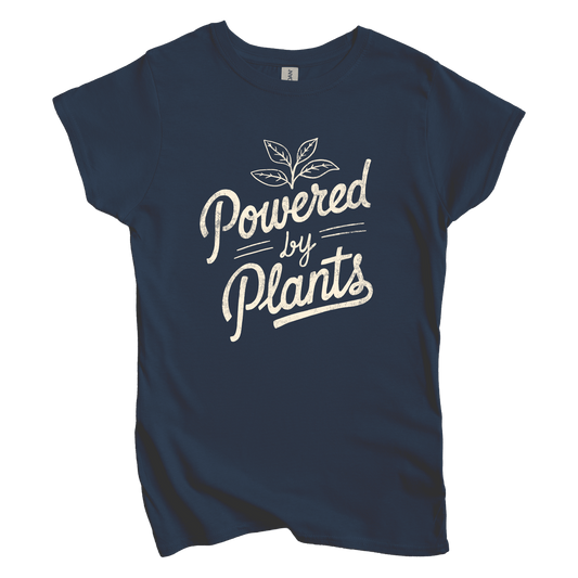 T-Shirt S / Navy Women's Tee Powered by Plants