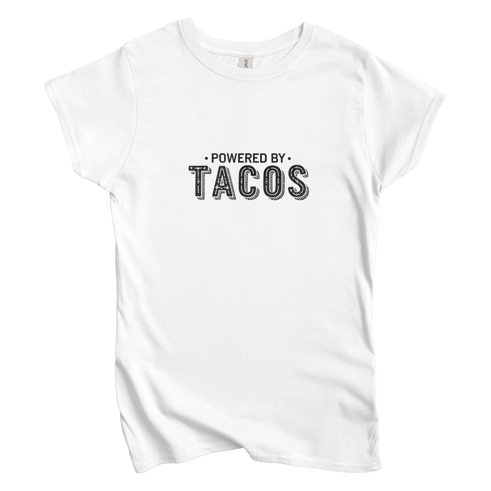 T-Shirt S / White Women's Tee Powered by Tacos