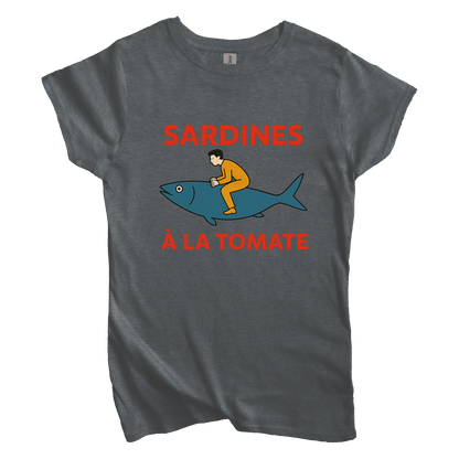 T-Shirt Women's Tee Sardines A La Tomata