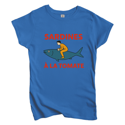 T-Shirt S / Royal Women's Tee Sardines A La Tomata