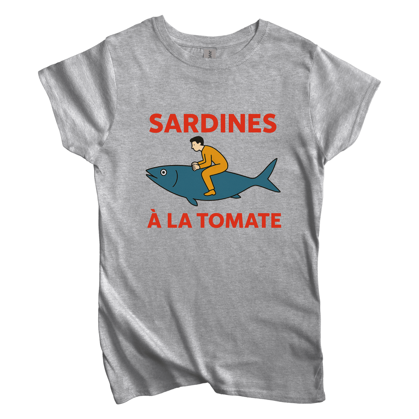 T-Shirt S / Sport Grey Women's Tee Sardines A La Tomata