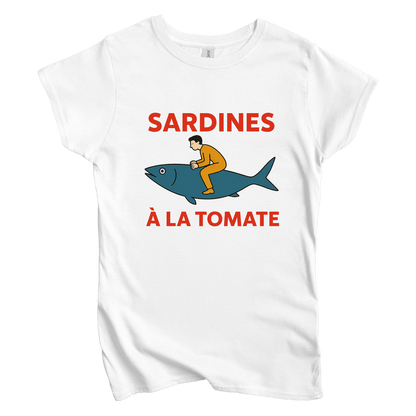 T-Shirt S / White Women's Tee Sardines A La Tomata