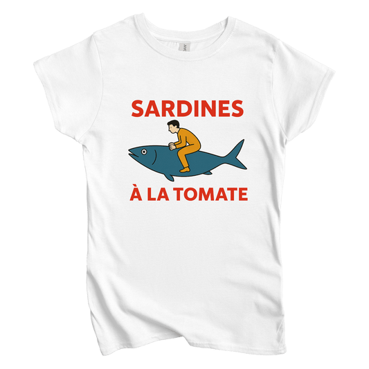 T-Shirt S / White Women's Tee Sardines A La Tomata