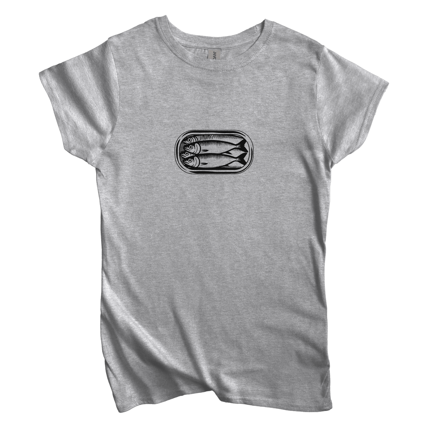 T-Shirt S / Sport Grey Women's Tee Sardines in a Can