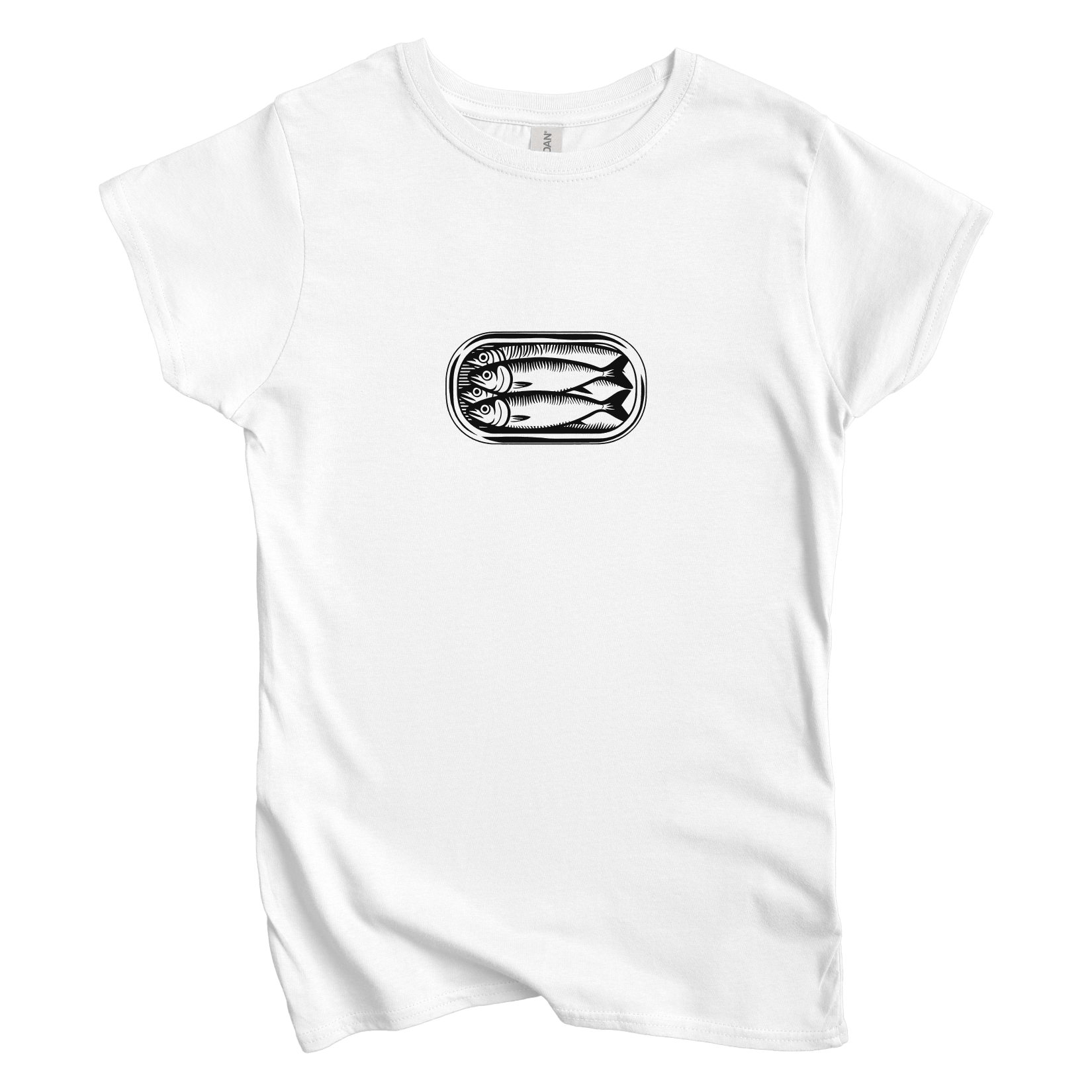 T-Shirt S / White Women's Tee Sardines in a Can