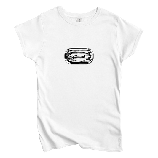 T-Shirt S / White Women's Tee Sardines in a Can