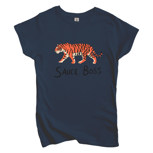 T-Shirt Navy / S Women's Tee Sauce Boss