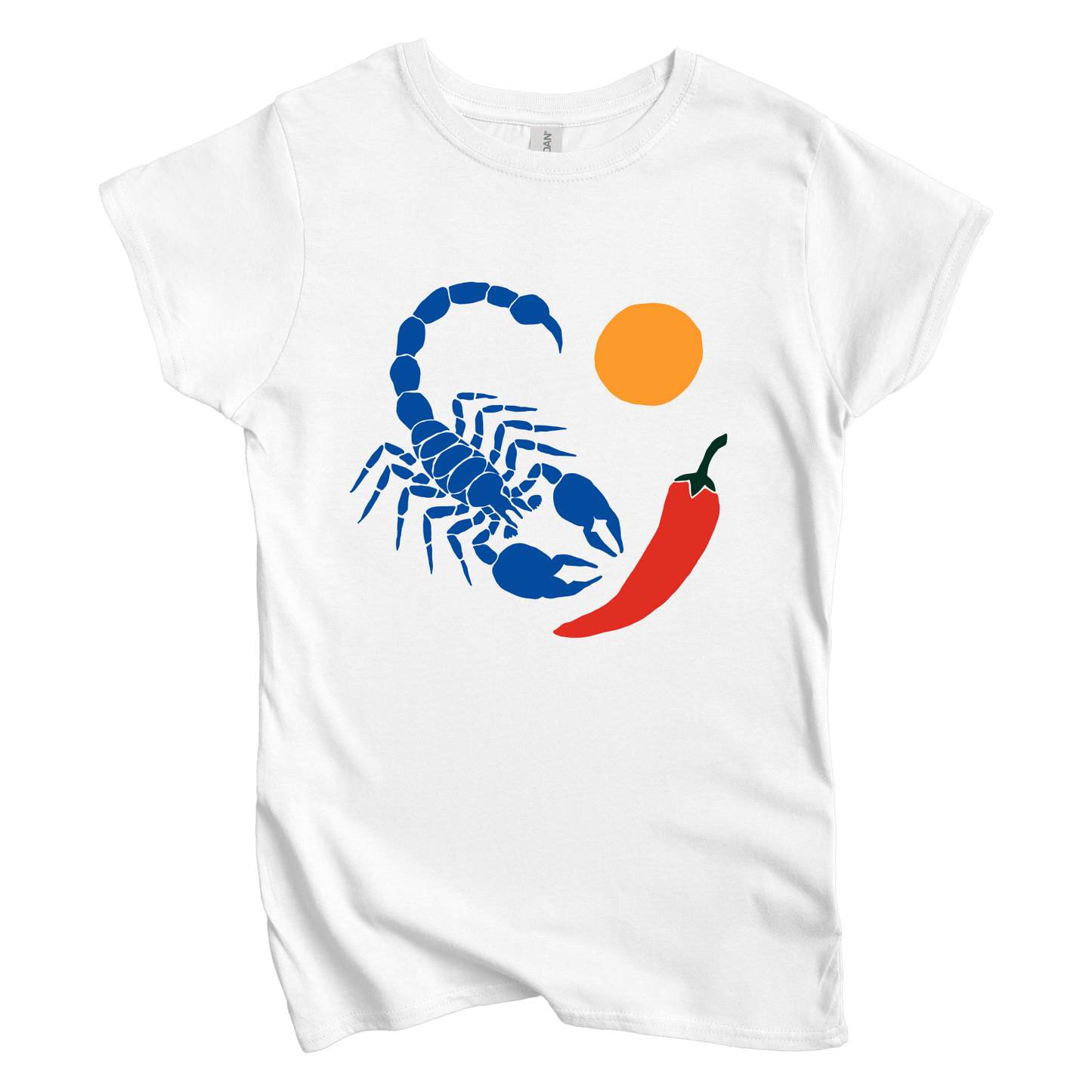 T-Shirt S / White Women's Tee Scorpion Chili Sun