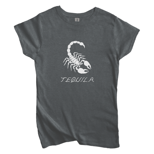 T-Shirt S / Dark Heather Women's Tee Tequila Scorpion