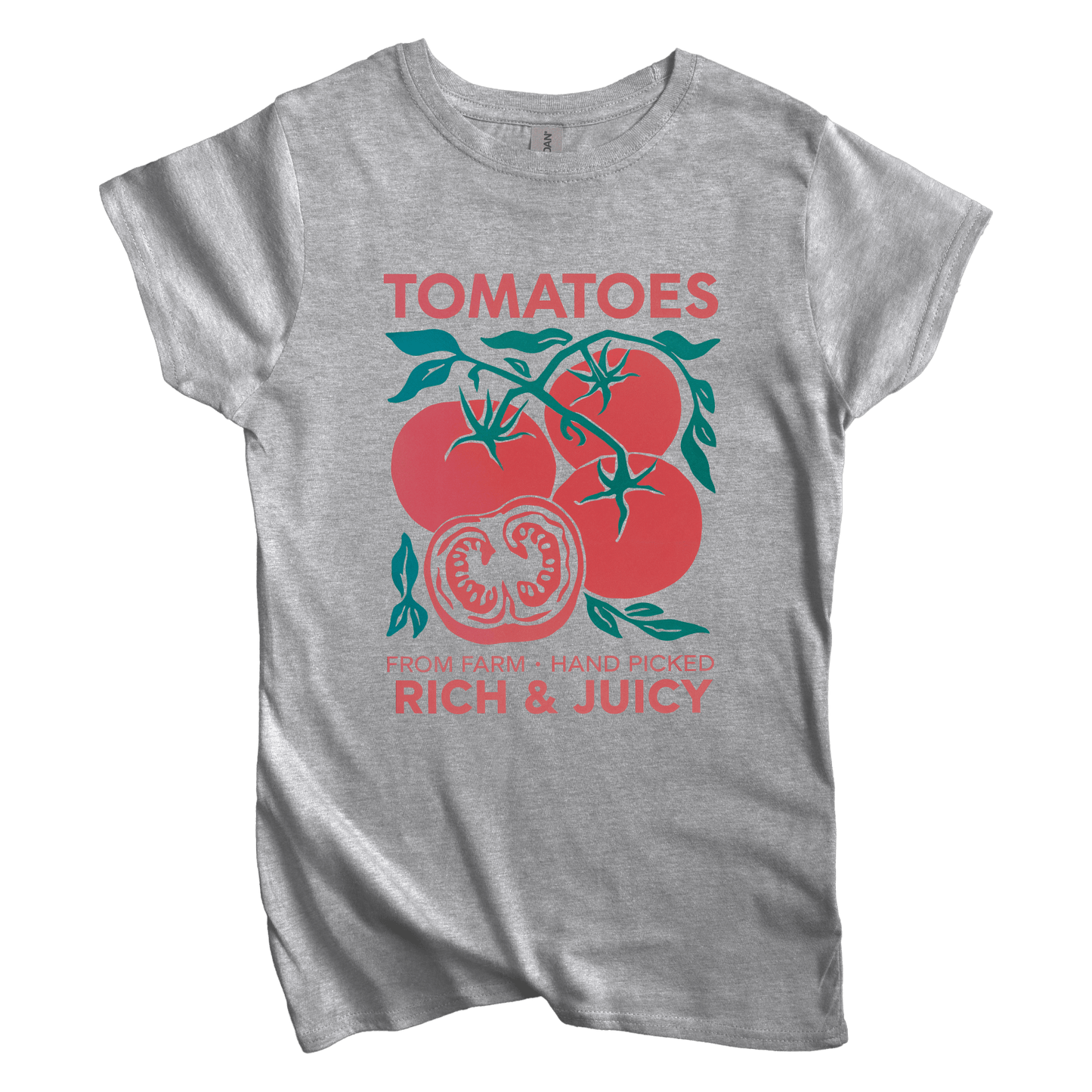 T-Shirt Sport Grey / S Women's Tee Tomatoes Rich and Juicy