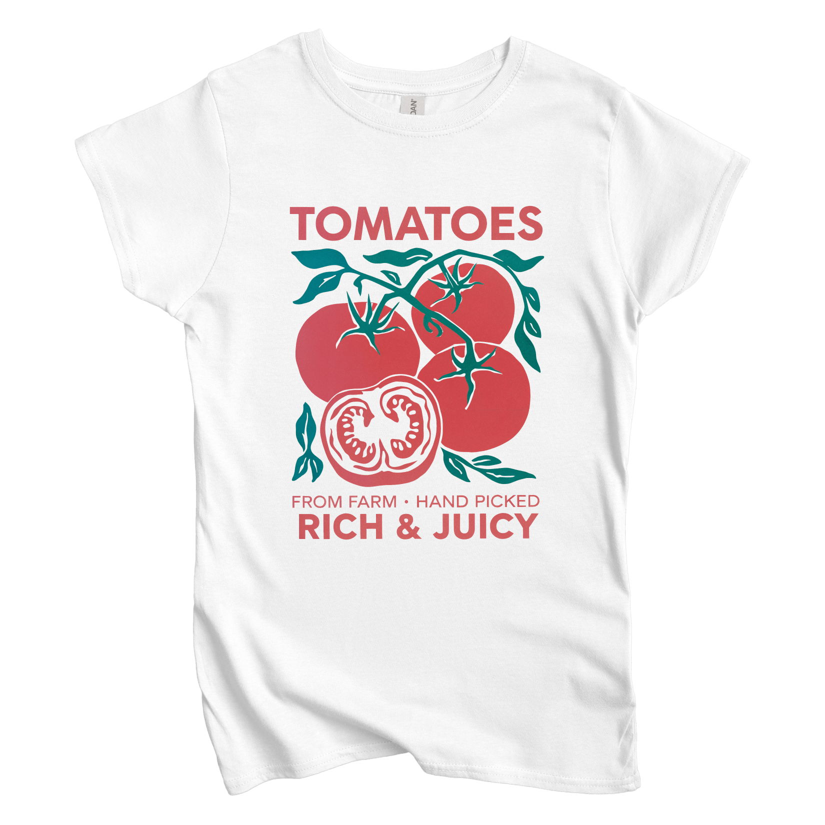 T-Shirt White / S Women's Tee Tomatoes Rich and Juicy