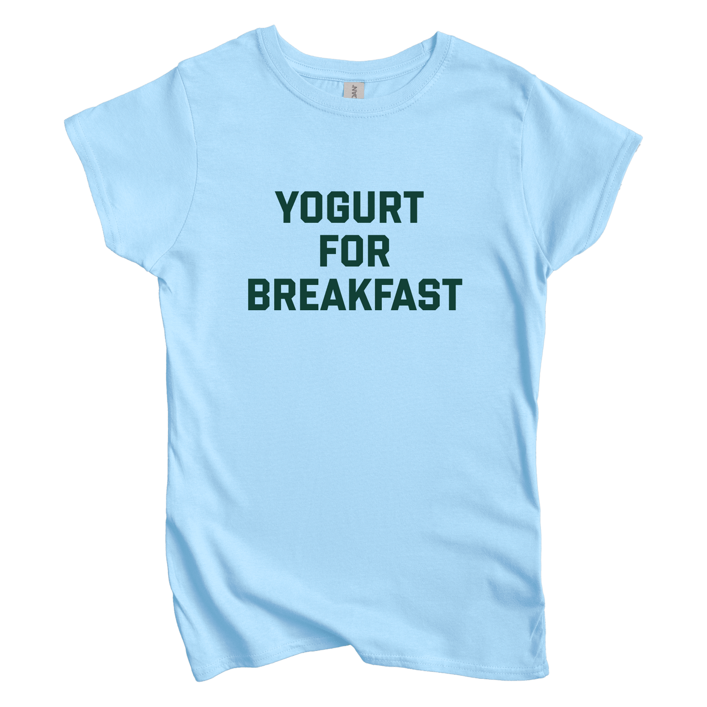 T-Shirt S / Light Blue Yogurt for Breakfast Women's Tee