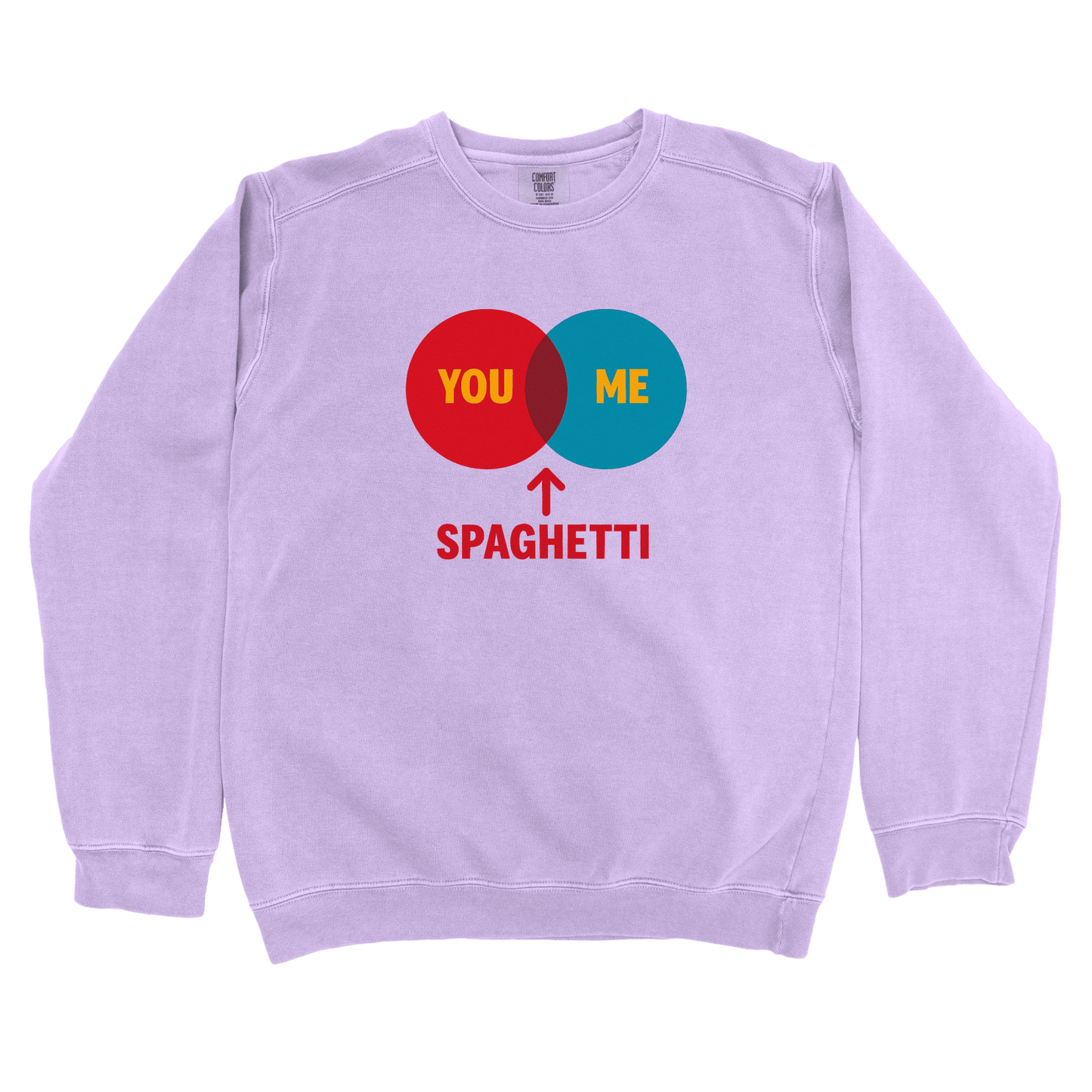 Sweatshirt Orchid / S You, Me Spaghetti Sweatshirt
