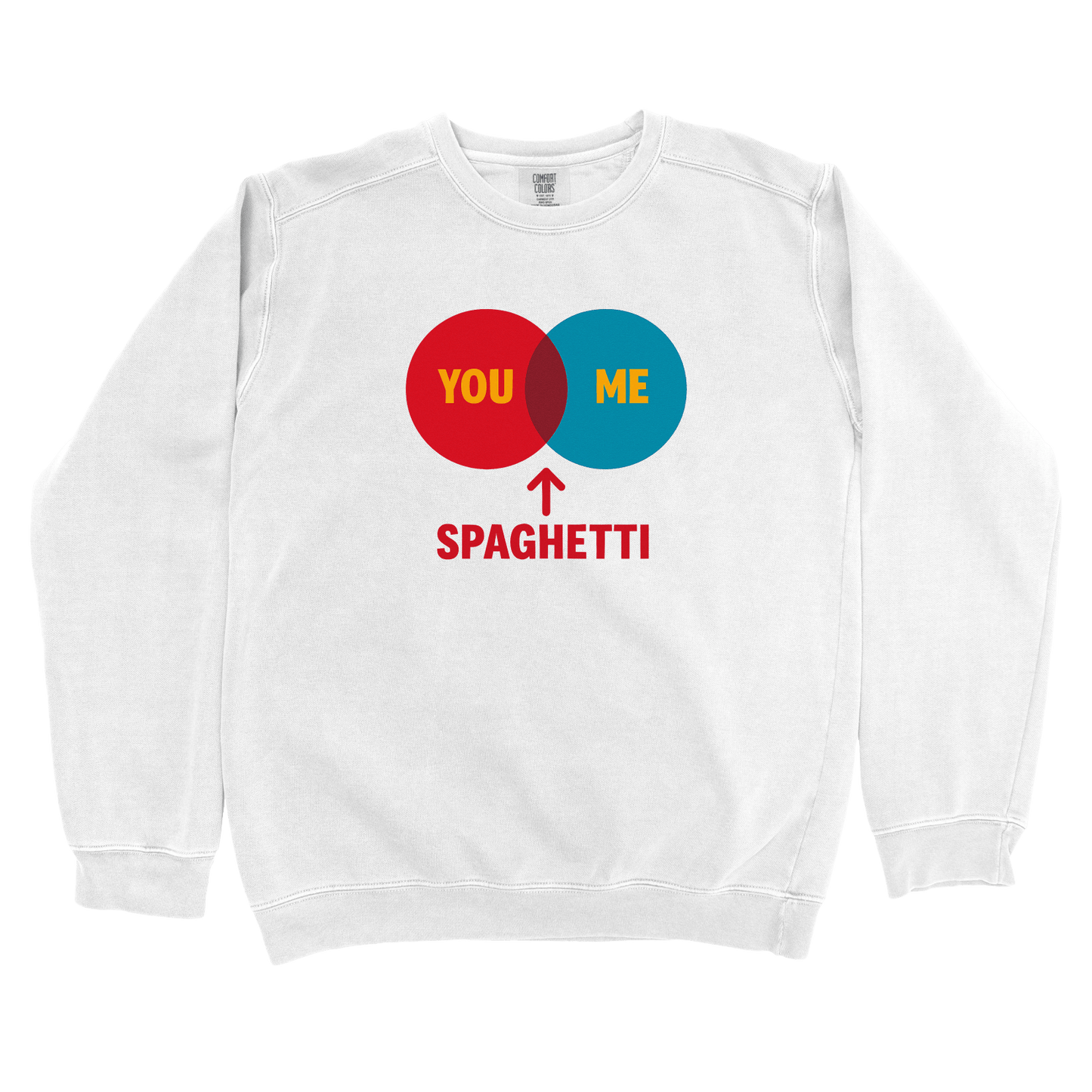Sweatshirt White / S You, Me Spaghetti Sweatshirt