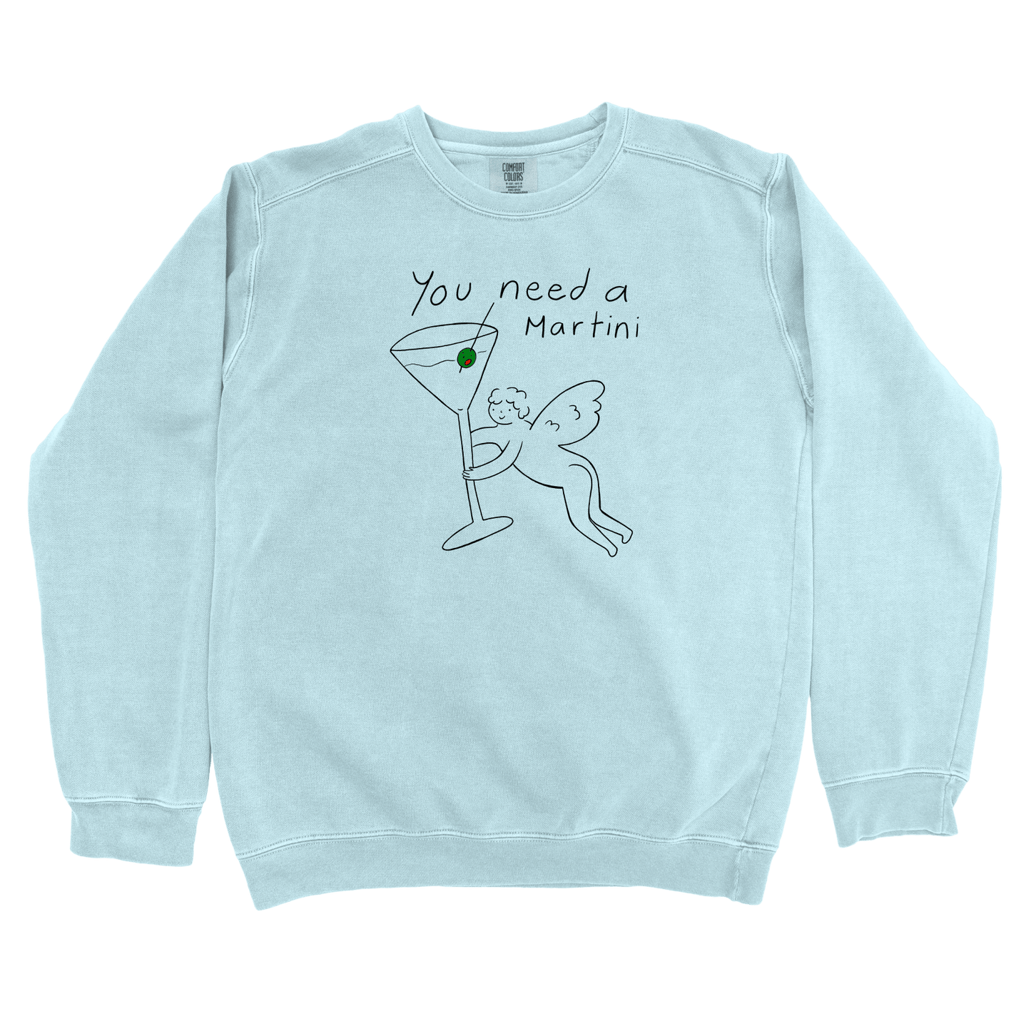 T-Shirts Chambray / S You need a Martini: Woblylines Sweatshirt