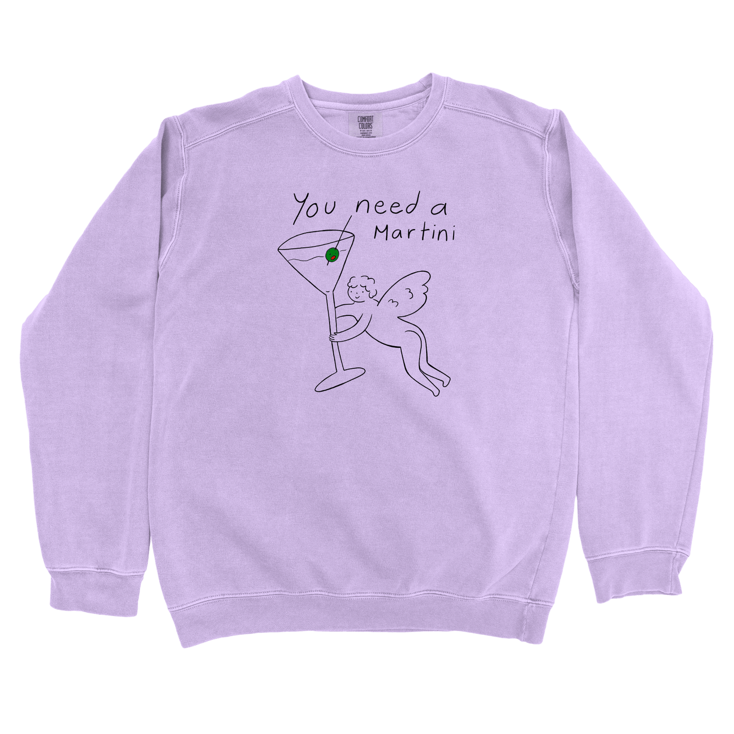 T-Shirts Orchid / S You need a Martini: Woblylines Sweatshirt