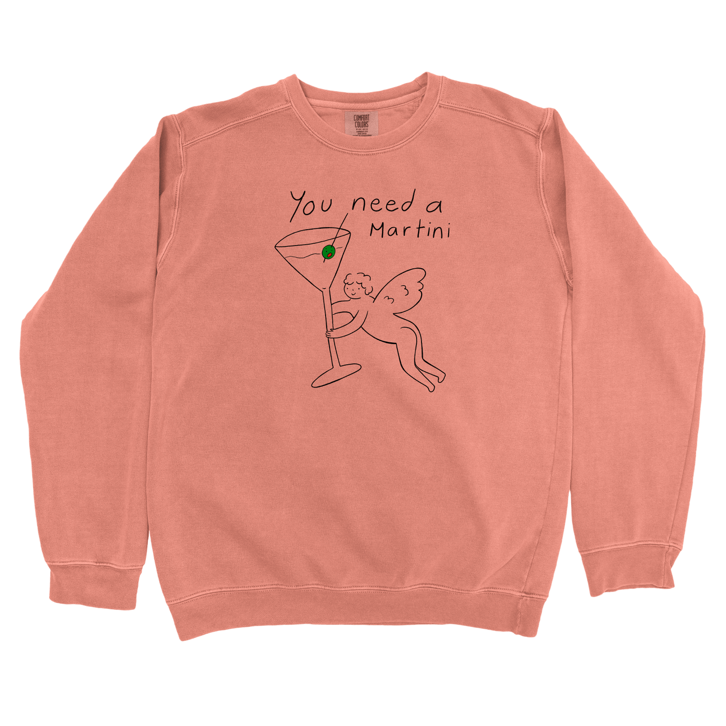 T-Shirts Terracotta / S You need a Martini: Woblylines Sweatshirt