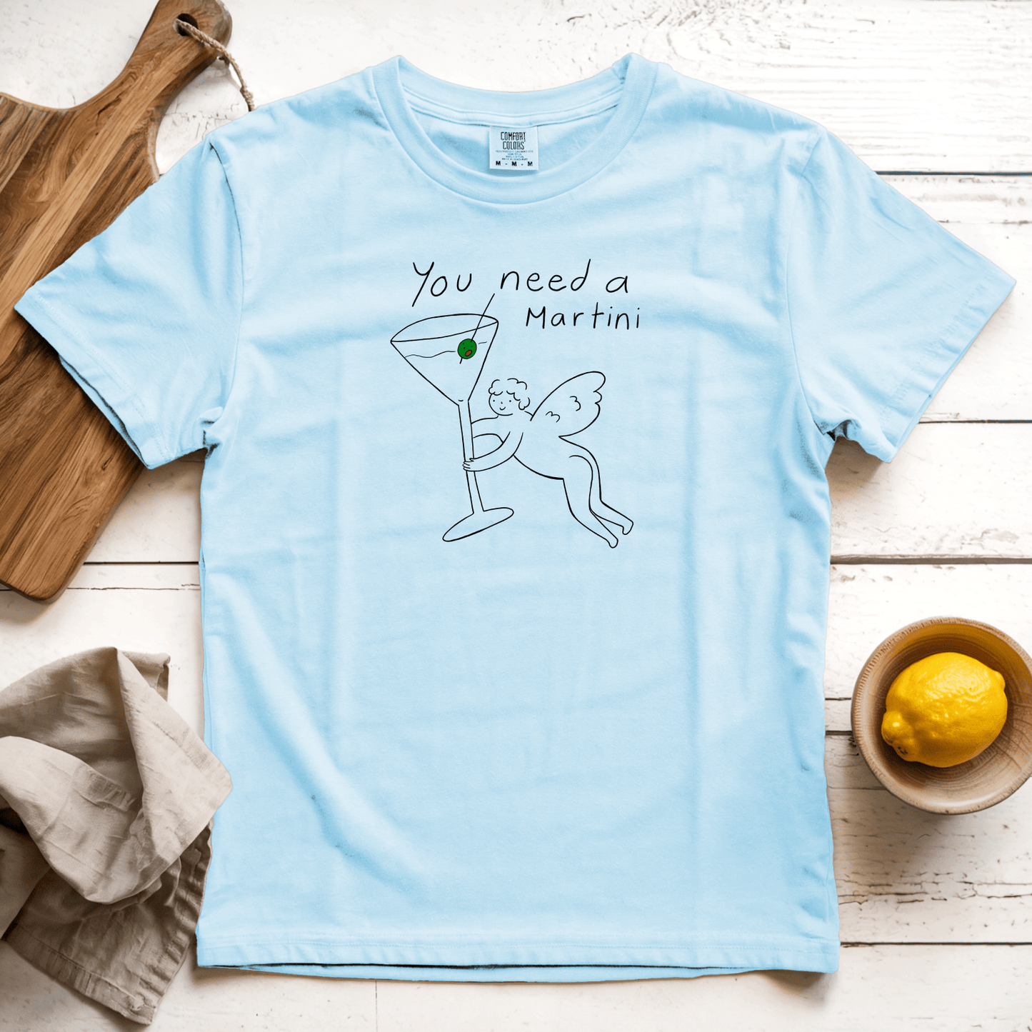 T-Shirts Chambray / S You need a Martini: Woblylines