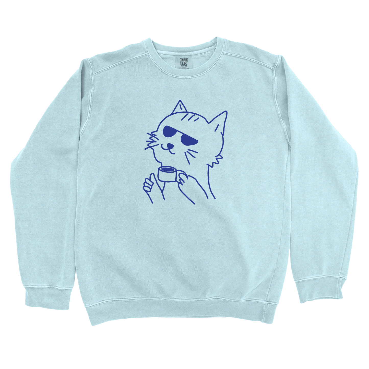 T-Shirts Chambray / S Zero Bothers Given: Sae Karepe Sweatshirt
