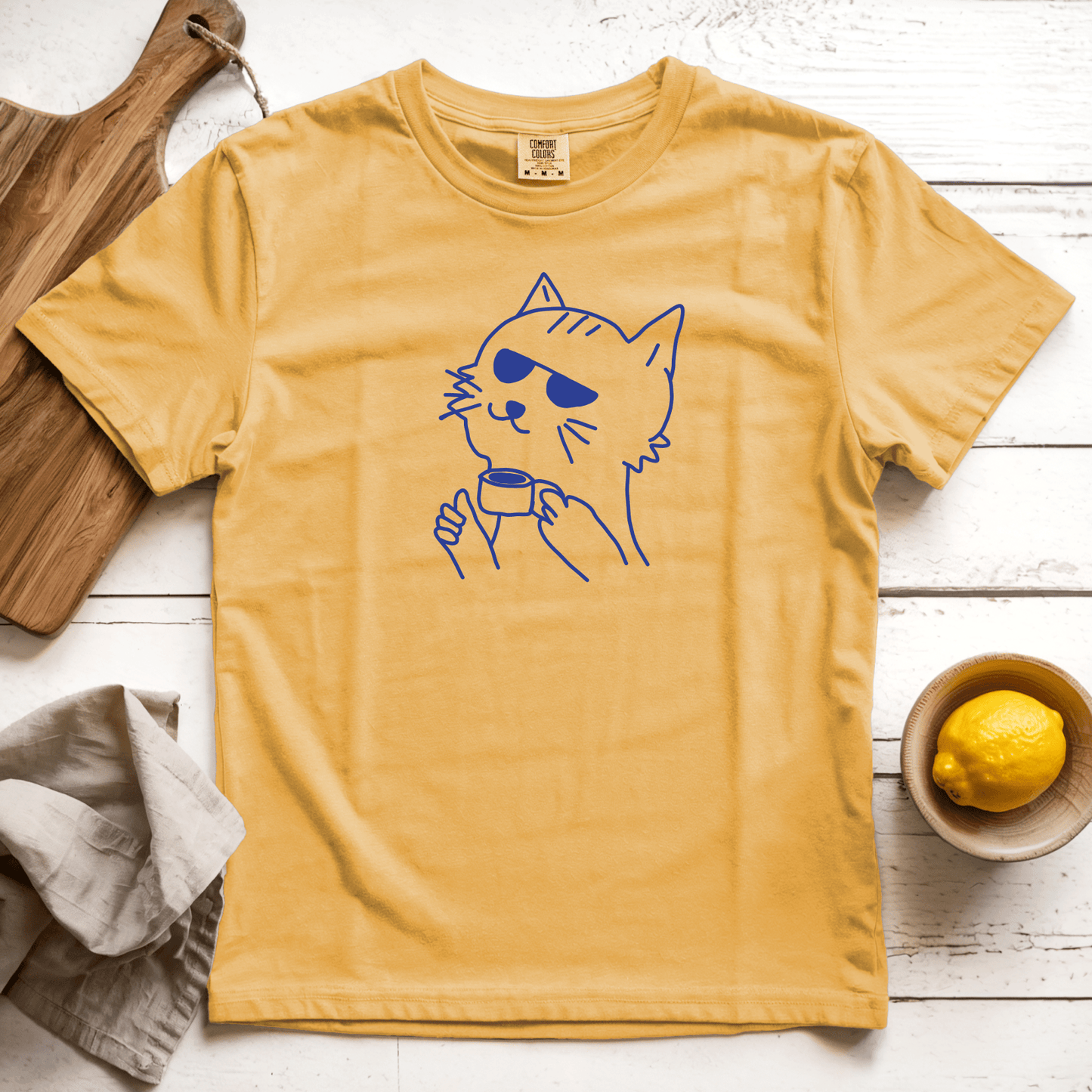 T-Shirts Mustard / S Zero Bothers Given: Sae Karepe